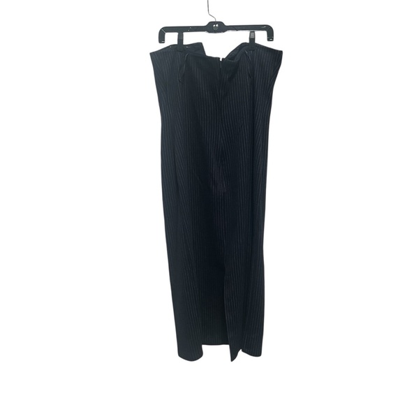 By Anthropologie Menswear Striped Strapless Midi Dress, New with Tags - Picture 3 of 6